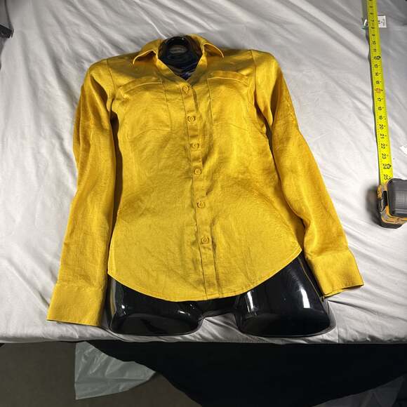 Express Button-Up Shirt in Yellow - Picture 1 of 5